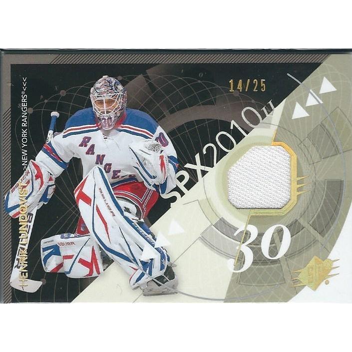 2010-11 Upper Deck SPx Henrik Lundqvist Spectrum Gold Jersey /25 NYR