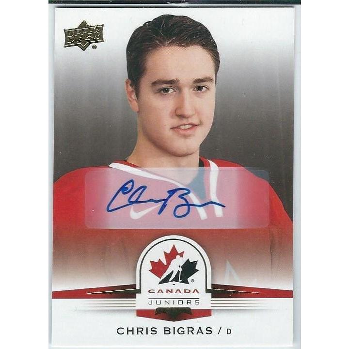 2014-15 Upper Deck Team Canada Juniors Chris Bigras Autoraph BB COL