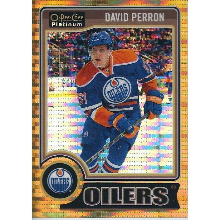 2014-15 OPC O-Pee-Chee Platinum David Perron Sesimic Gold /50 #79 EDM