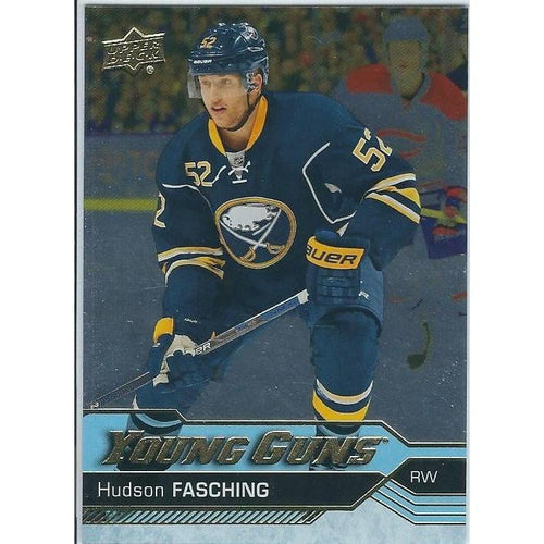 2016-17 Upper Deck Hudson Fasching Silver Foil Young Guns Rookie #242 BUF