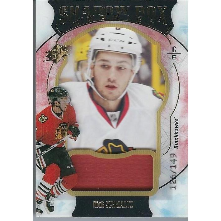 2016-17 Upper Deck SPx Nick Schmaltz Shadow Box Rookie Jersey /149 CHI
