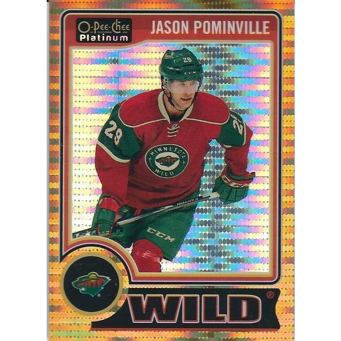2014-15 OPC O-Pee-Chee Platinum Jason Pominville Seismic Gold /50 #113 MIN