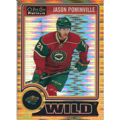 2014-15 OPC O-Pee-Chee Platinum Jason Pominville Seismic Gold /50 #113 MIN