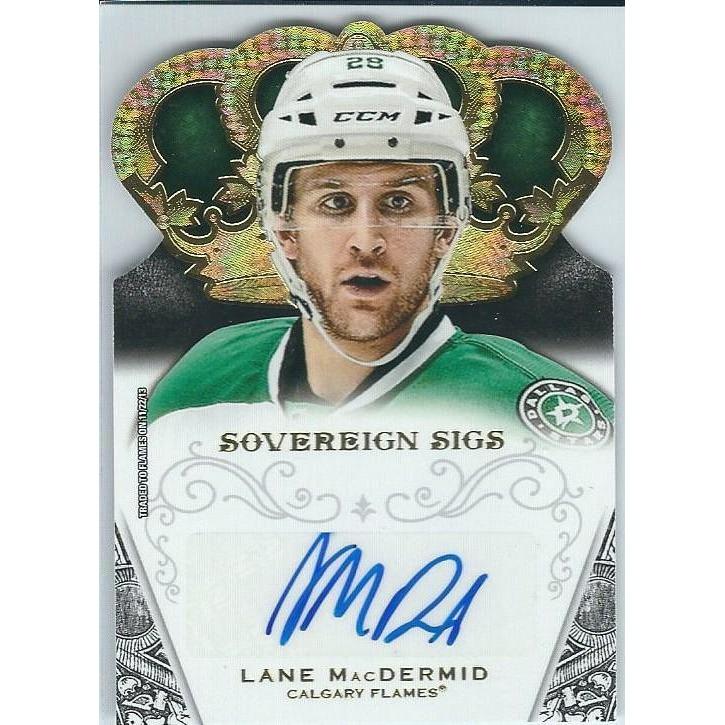 2013-14 Panini Crown Royale Lane MacDermid Sovereign Sigs Autograph BB DAL