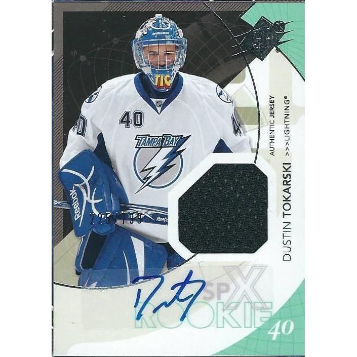 2010-11 Upper Deck SPx Dustin Tokarski Rookie Jersey Autograph /799 BB TBL