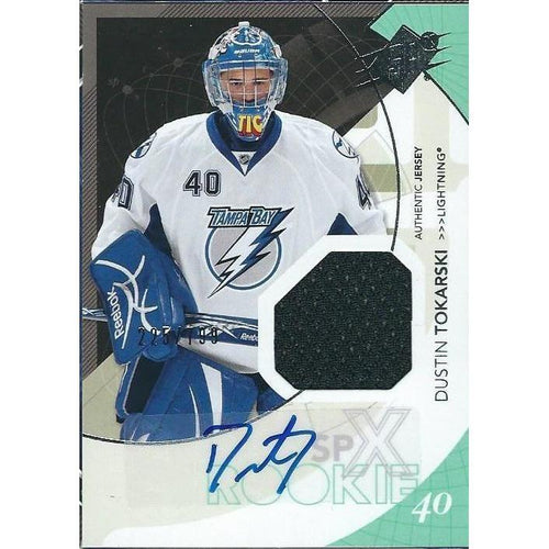 2010-11 Upper Deck SPx Dustin Tokarski Rookie Jersey Autograph /799 BB TBL