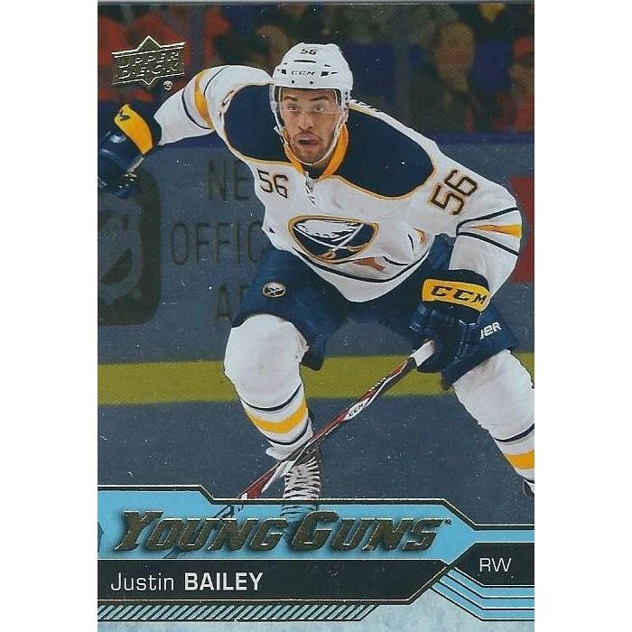 2016-17 Upper Deck Justin Bailey Silver Foil Young Guns Rookie ePack Exclusive #246 BUF