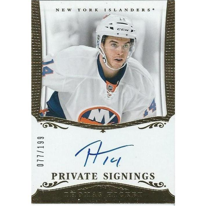 2013-14 Panini Dominion Thomas Hickey Private Signings Rookie Autograph /199 BB NYI