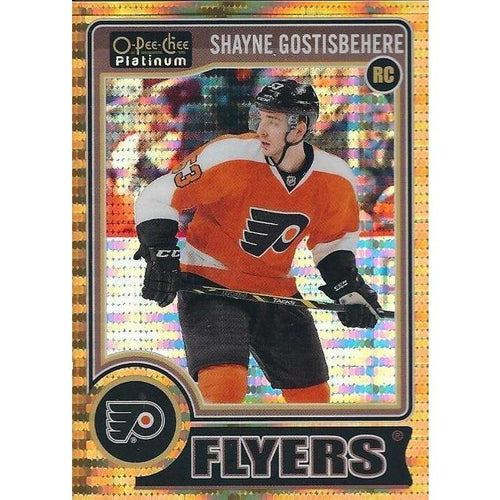 2014-15 OPC O-Pee-Chee Platinum Shayne Gostisbehere Seismic Gold Rookie /50 PHI