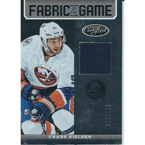 2012-13 Panini Certified Frans Nielson Fabric of the Game Jersey /299 BB NYI