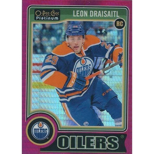 2014-15 OPC O-Pee-Chee Platinum Leon Draisaitl Red Prism /135 #159 EDM
