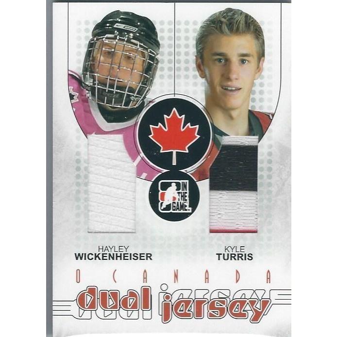 2007-08 ITG O'Canada Hayley Wickenheiser Kyle Turris Team Canada Dual Jersey /50 OTT