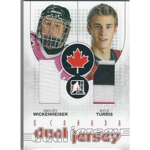 2007-08 ITG O'Canada Hayley Wickenheiser Kyle Turris Team Canada Dual Jersey /50 OTT