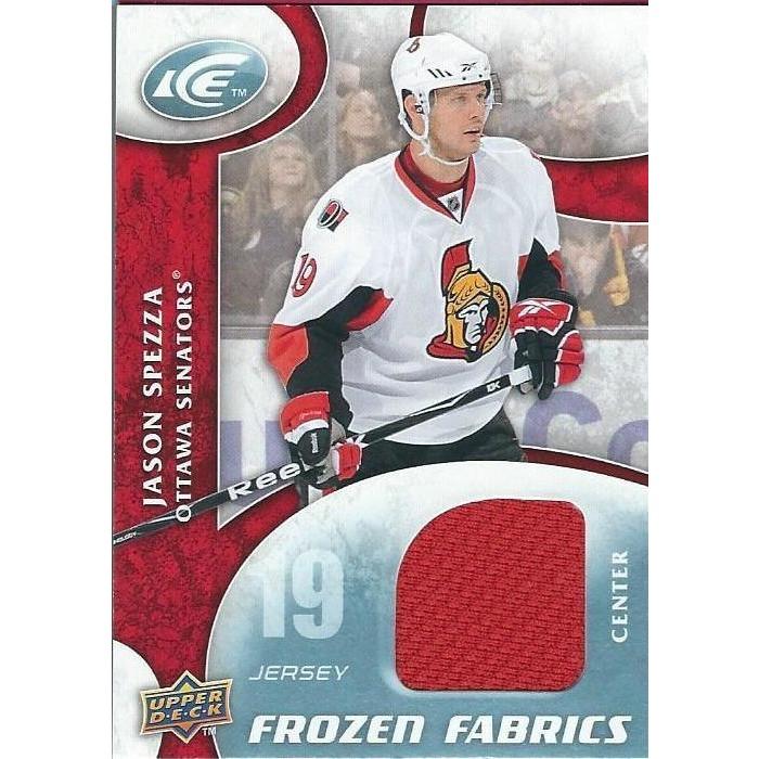 2009-10 Upper Deck Ice Jason Spezza Frozen Fabrics Jersey BB OTT