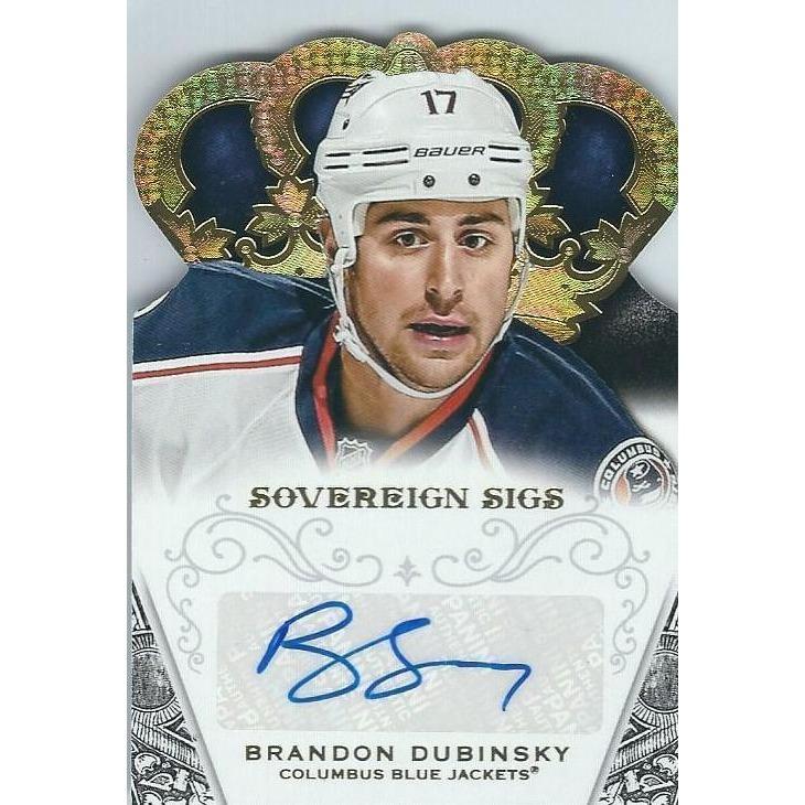 2013-14 Panini Crown Royale Brandon Dubinsky Sovereign Sigs Autograph BB CLB