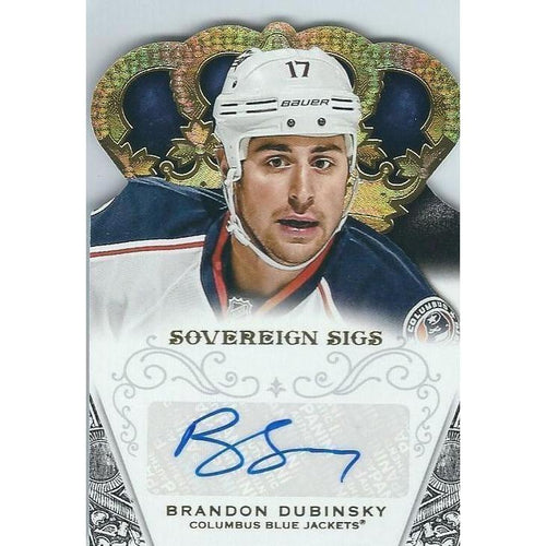 2013-14 Panini Crown Royale Brandon Dubinsky Sovereign Sigs Autograph BB CLB