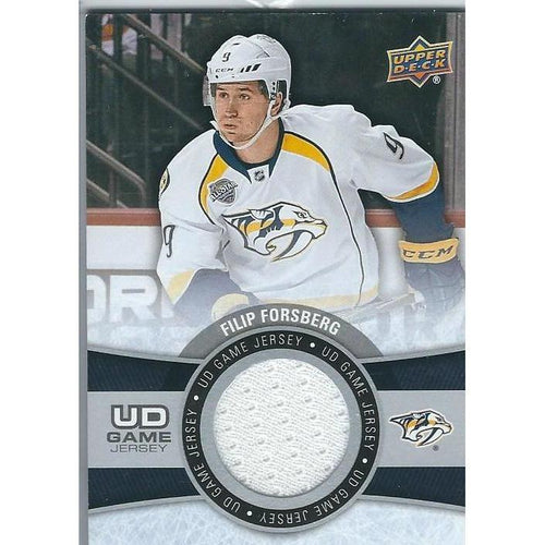 2015-16 Upper Deck Filip Forsberg Game Jersey BB NSH