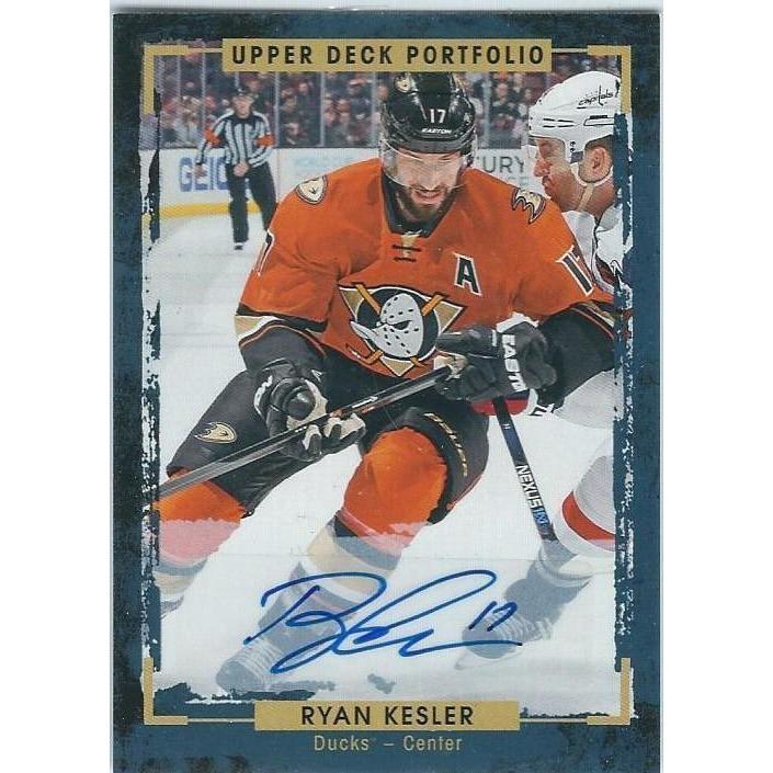 2015-16 Upper Deck Portfolio Ryan Kesler Autograph #130 ANA