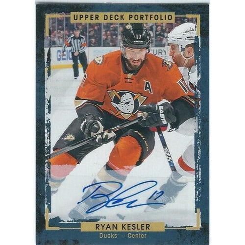 2015-16 Upper Deck Portfolio Ryan Kesler Autograph #130 ANA