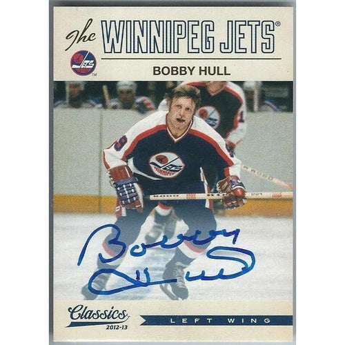 2012-13 Panini Classics Signatures Bobby Hull Autograph SP WPG