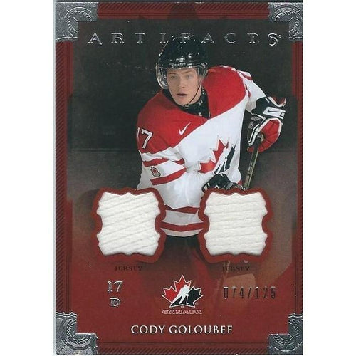 2013-14 Artifacts Cody Goloubef Team Canada Jerseys /125 BB CLB