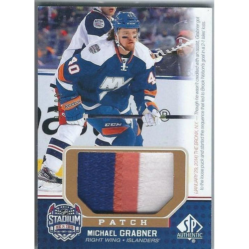 2014-15 SPGU SP Game Used Michael Grabner Stadium Series Patch /99 SP NYI