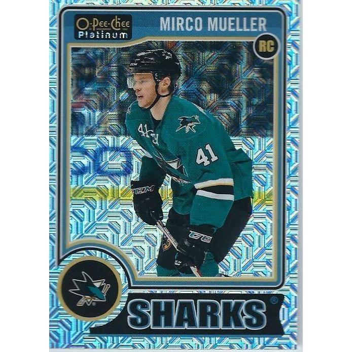 2014-15 OPC O-Pee-Chee Platinum Mirco Mueller Traxx Rookie #152 SJS