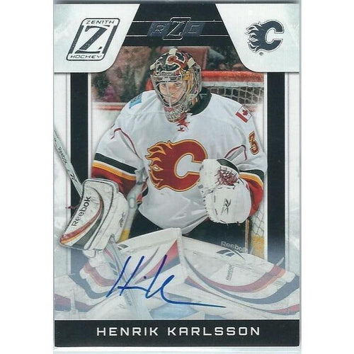 2010-11 Panini Zenith Henrik Karlsson Rookie Autograph /999 #205 BB CGY