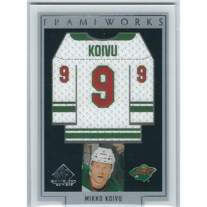 2017-18 SPGU SP Game Used Mikko Koivu Frameworks Jersey SP MIN