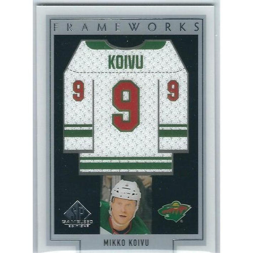 2017-18 SPGU SP Game Used Mikko Koivu Frameworks Jersey SP MIN