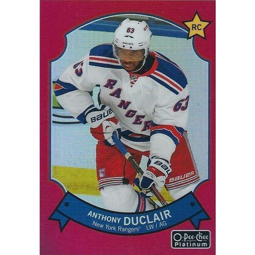2014-15 OPC O-Pee-Chee Platinum Anthony Duclair Rookie Retro Rainbow Red #100 NYR
