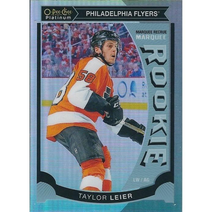2015-16 OPC O-Pee-Chee Platinum Taylor Leier Marquee Rookie Rainbow Parallel #M8 PHI