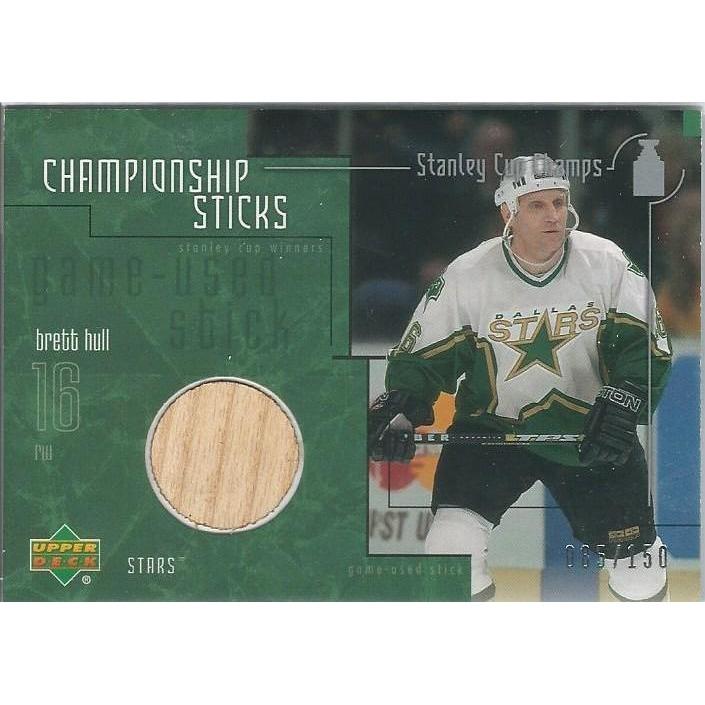 2001-02 Upper Deck Brett Hull Stanley Cup Championship Sticks /150 DAL