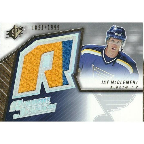 2005-06 Upper Deck SPx Jay McClement Rookie Jersey /1999 #135 BB SJS