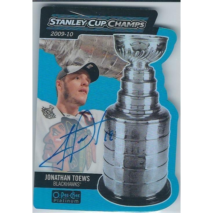 2014-15 OPC O-Pee-Chee Platinum Jonathan Toews Stanley Cup Champions Autograph /10 CHI
