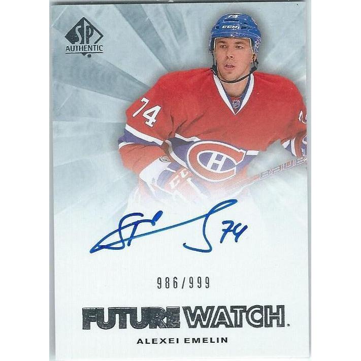 2011-12 SPA SP Authentic Alexei Emelin Future Watch Rookie Autograph /999 MTL