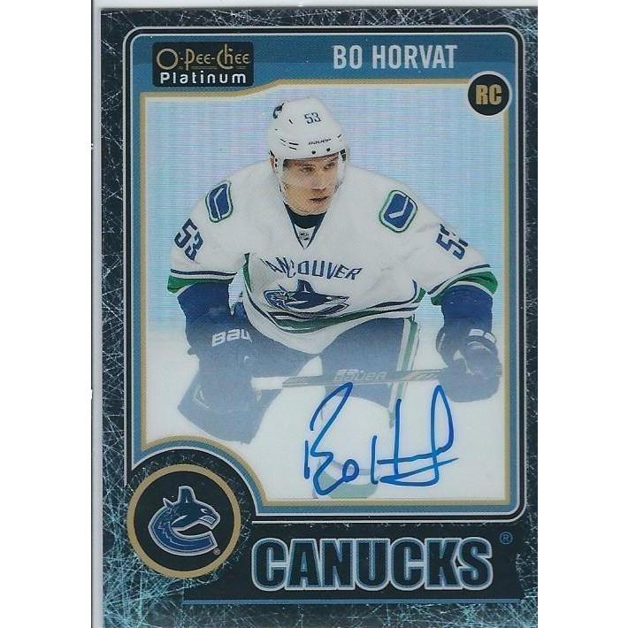 2014-15 OPC O-Pee-Chee Platinum Bo Horvat Black Ice Rookie Autograph /99 VAN