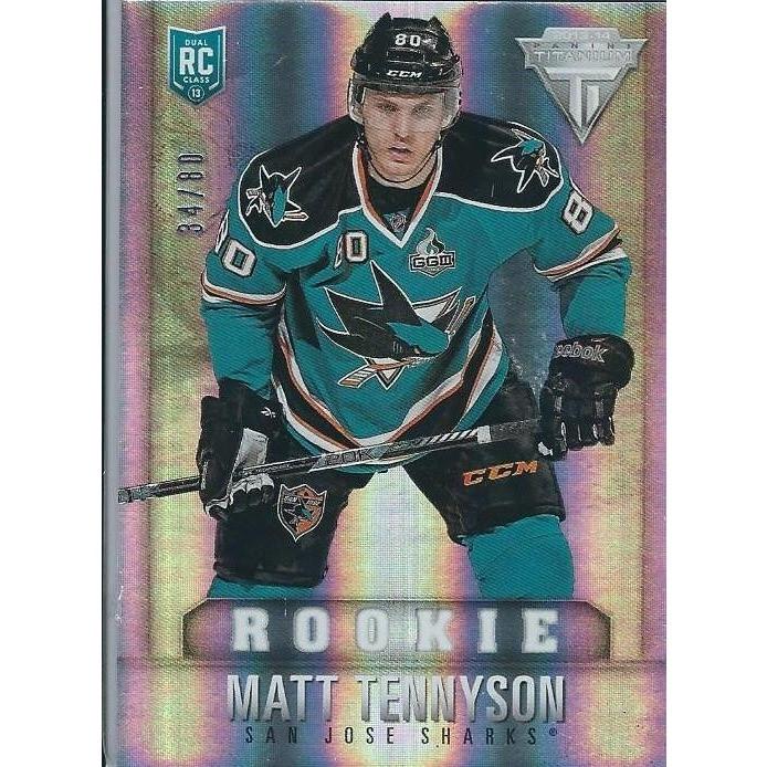 2013-14 Panini Titanium Matt Tennyson True Rookie 34/80 #104 SJS