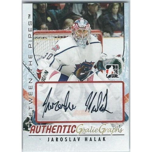 2007-08 ITG BTP Between The Pipes Jaroslav Halak Autograph NYI