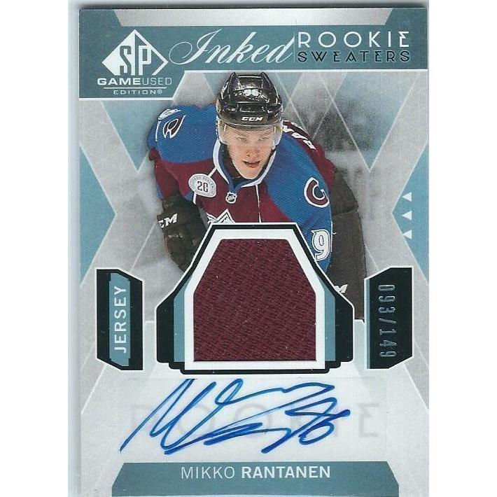2015-16 SPGU SP Game Used Mikko Rantanen Inked Rookie Sweaters Jersey Autograph /149 COL