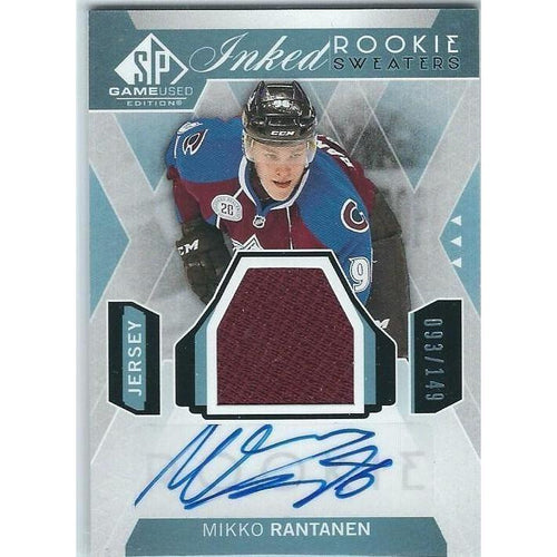 2015-16 SPGU SP Game Used Mikko Rantanen Inked Rookie Sweaters Jersey Autograph /149 COL