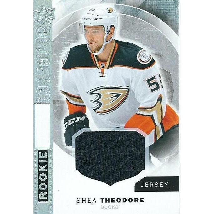 2015-16 Upper Deck Premier Shea Theodore Rookie Jersey BB ANA