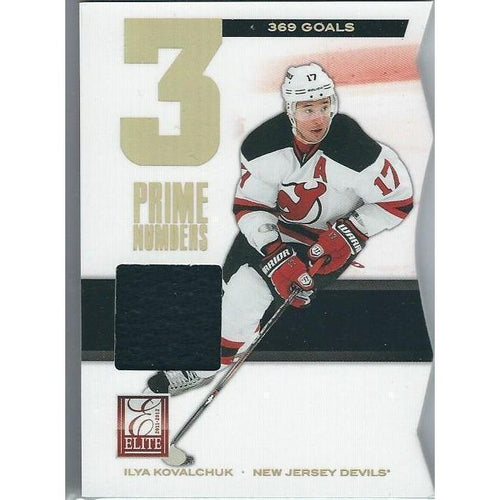 2011-12 Panini Elite Ilya Kovalchuk Prime Numbers Jersey /369 BB NJD