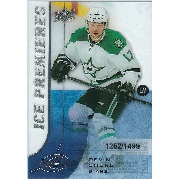 2015-16 Upper Deck Ice Devin Shore Ice Premieres Rookie /1499 #146 DAL