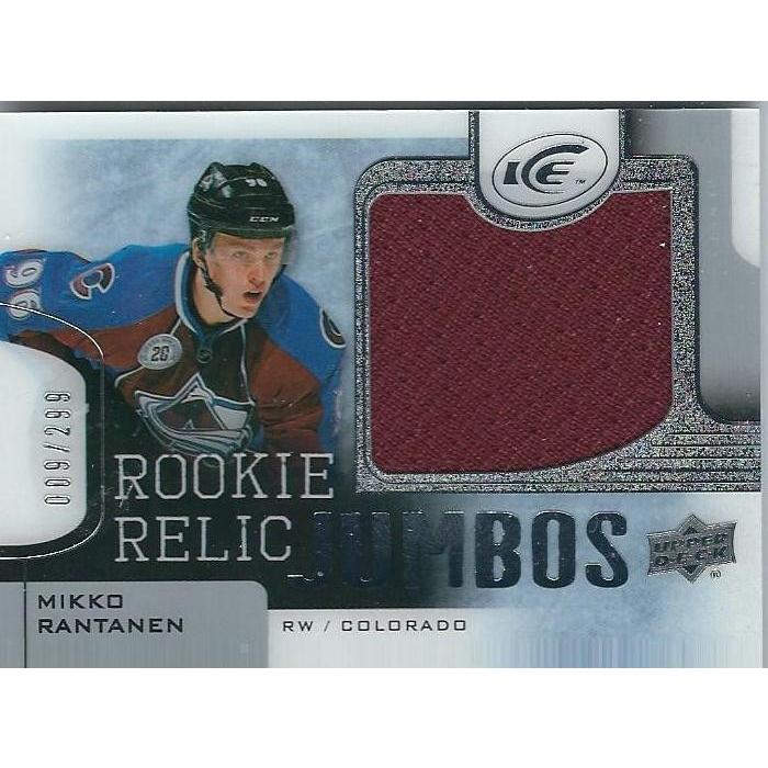 2015-16 Upper Deck Ice Mikko Rantanen Rookie Relic Jumbos Jersey /299 COL