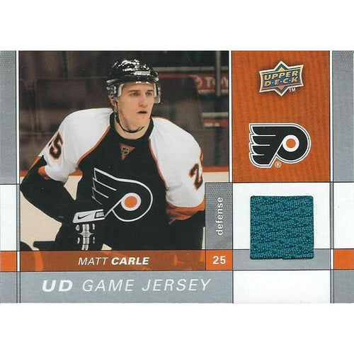 2009-10 Upper Deck Matt Carle Game Jersey BB PHI