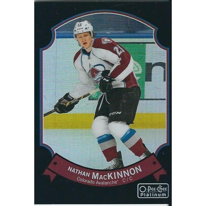 2014-15 OPC O-Pee-Chee Platinum Nathan Mackinnon Black Rainbow /100 #27 COL