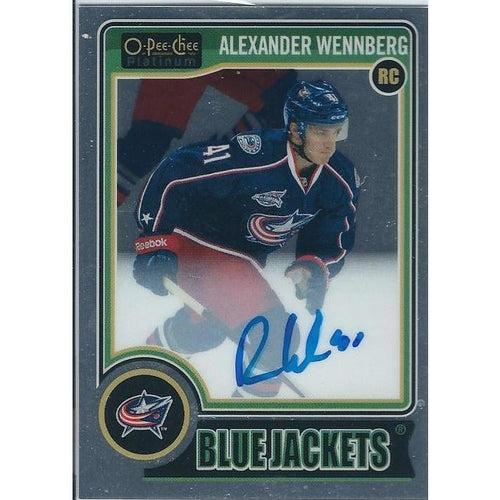 2014-15 OPC O-Pee-Chee Platinum Alexander Wennberg Rookie Autograph CLB