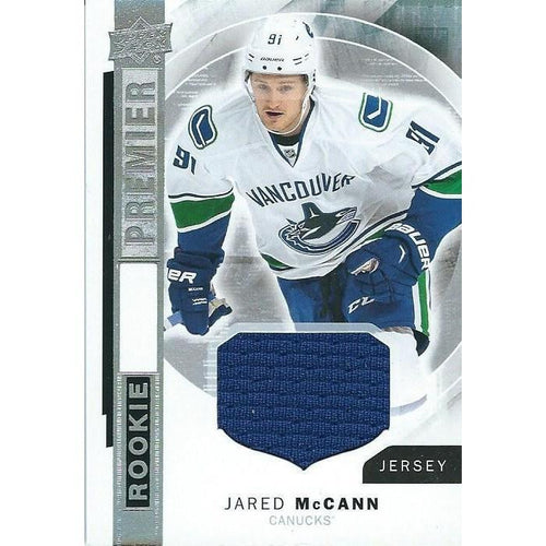 2015-16 Upper Deck Premier Jared McCann Rookie Jersey BB VAN