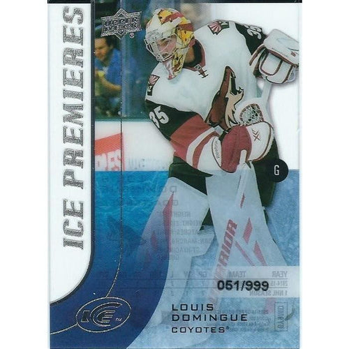 2015-16 Upper Deck Ice Louis Domingue Ice Premieres Rookie /999 #178 ARI